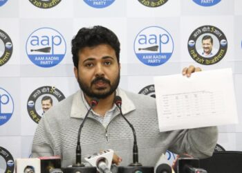 भाजपा ने भ्रष्टाचार में इन 1095 करोड़ रुपयों का इस्तेमाल किया है, इन रुपयों को अपने नेताओं में बांट दिया है : दुर्गेश पाठक