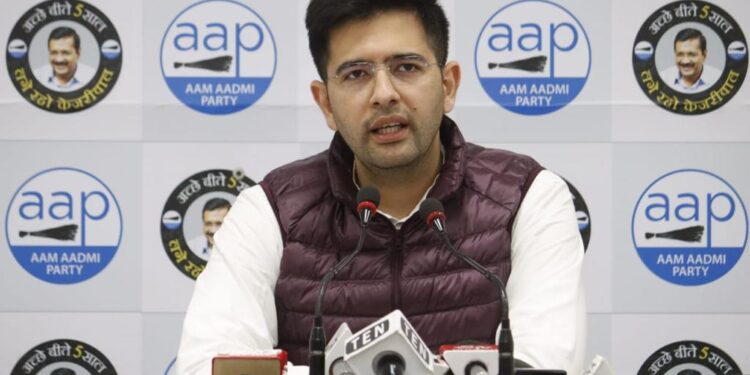 केंद्र सरकार रिंकू शर्मा के परिजनों को एक करोड़ रुपए सहायता राशि दे : राघव चड्ढा