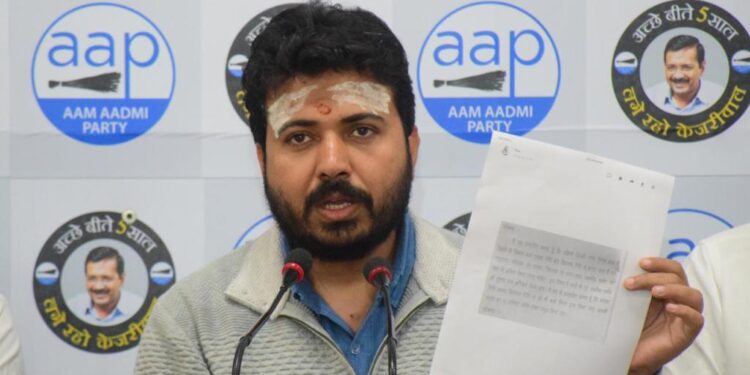 भाजपा का एक और शर्मनाक कदम, अब एमसीडी MP-MLA के फण्ड में भी 10% की दलाली मांग रही : दुर्गेश पाठक