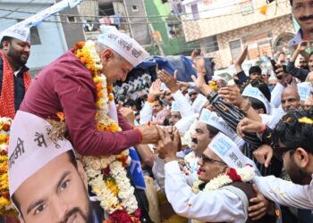 डिप्टी सीएम ने कोंडली और त्रिलोकपुरी में आप प्रत्याशियों के समर्थन में की पदयात्रा