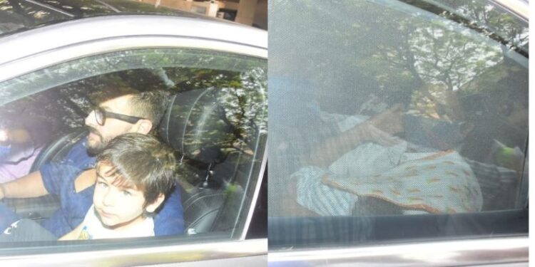 न्यूबोर्न बेबी के साथ अस्पताल से घर पहुंचीं करीना कपूर, संग दिखे सैफ-तैमूर