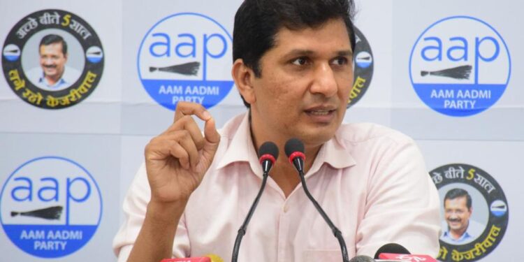 भाजपा सिर्फ राजस्व की चोरी, कालाबाजारी करने के इरादे से आबकारी नीति का विरोध कर रही है : सौरभ भारद्वाज