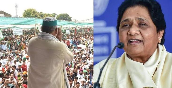 केंद्र तीनों कृषि कानून वापस ले: मायावती
