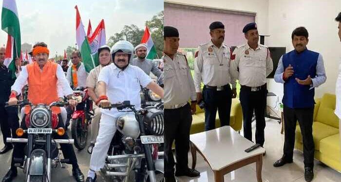 सांसद मनोज तिवारी का 41000 रुपए का कट गया चालान