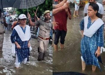 UP में बारिश का कहर, लखनऊ हज़रतगंज में बिल्डिंग गिरने से 9 की मौत