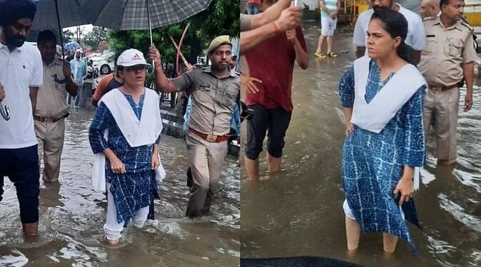 UP में बारिश का कहर, लखनऊ हज़रतगंज में बिल्डिंग गिरने से 9 की मौत