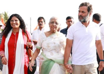 भारत जोड़ो यात्रा में गौरी लंकेश का परिवार हुआ शामिल, किए साथ में पदयात्रा