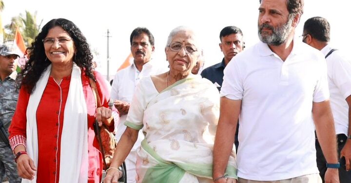 भारत जोड़ो यात्रा में गौरी लंकेश का परिवार हुआ शामिल, किए साथ में पदयात्रा