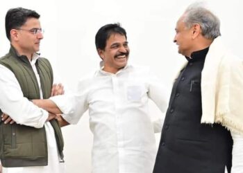 भारत जोड़ो यात्रा से पहले एक साथ आये पायलट और गहलोत, किया प्रेस कॉन्फ्रेंस