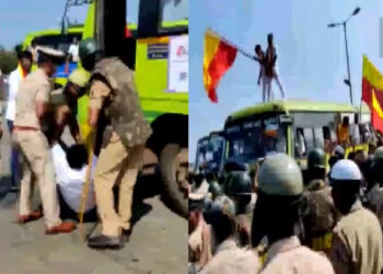 महाराष्ट्र कर्नाटक बॉर्डर विवाद मामला गहराया, महाराष्ट्र के ट्रकों पर हमला