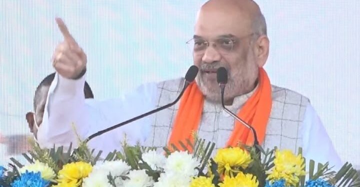 त्रिपुरा में गृह मंत्री अमित शाह ने जनसभा में किया राम मंदिर का ज़िक्र, कांग्रेस और कम्युनिस्ट पार्टी पर साधा निशाना