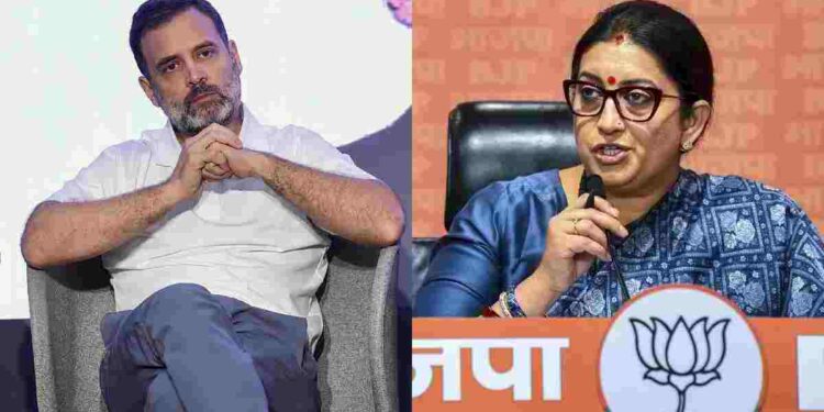 कांग्रेस को व्यवसाय से मतलब है, राष्ट्रनीति से उसका कोई लेना-देना नहीं है: स्मृति ईरानी