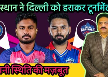 0:59 / 2:49   राजस्थान ने दिल्ली को हराकर टूर्नामेंट में अपनी स्थिति की मज़बूत | आग़ा खुर्शीद खान। मुस्लिम टुडे