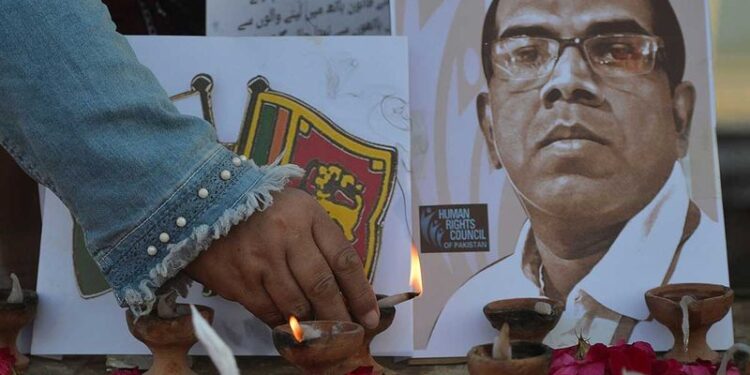 سیالکوٹ ڈسٹرکٹ بارایسوسی ایشن کا پرینتھا کمارا کے مشتبہ قاتلوں کا مقدمہ لڑنے انکار