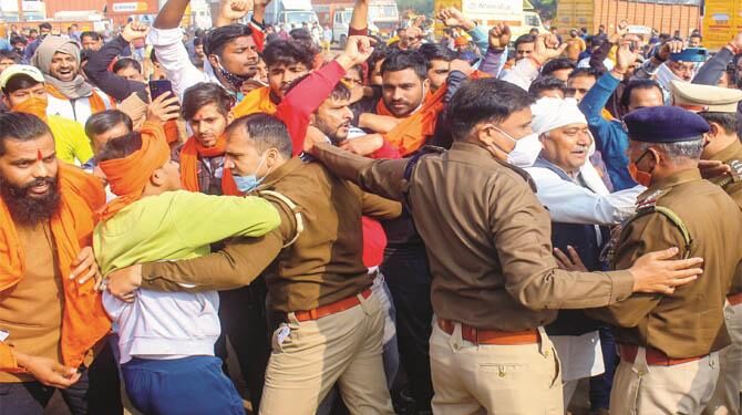 گڑگائوں :ٹکرائو کی کوشش مسلمانوں نے پھر ناکام بنادی