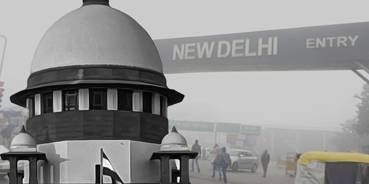 فضائی آلودگی پر سپریم کورٹ سخت، مرکز اور دہلی سرکار کی سرزنش