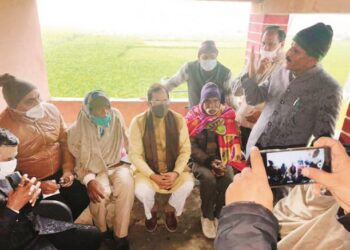 مختارعباس نقوی رامپور کے شنکر پور گاؤں پہنچے