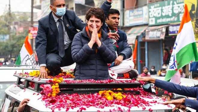 دادری میں پرینکا کا روڈ شو،عوامی مسائل کے لئے جدوجہد کا تیقن