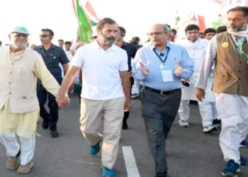 ادتیہ نے بھارت جوڑو میں حصہ لیا‘ مہارشٹرا کے ہنگولی میں راہول گاندھی کے ساتھ چلے