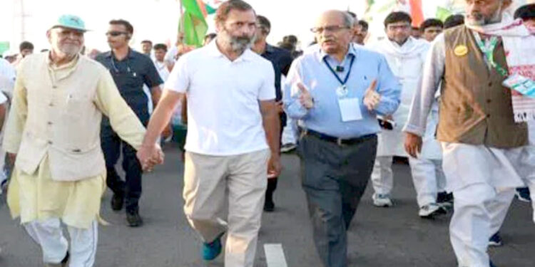 ادتیہ نے بھارت جوڑو میں حصہ لیا‘ مہارشٹرا کے ہنگولی میں راہول گاندھی کے ساتھ چلے