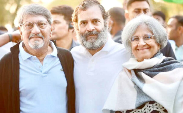 بھارت جوڑو یاترا میں اداکار امول پالیکر شامل