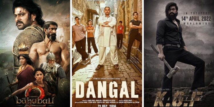 سب سے زیادہ کمانے والی ہندوستانی زبانوں کی فلمیں