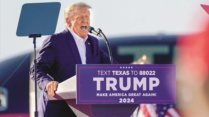 ریپبلکن پارٹی کے صدارتی امیدواروں کی دوڑ میں ٹرمپ سرفہرست