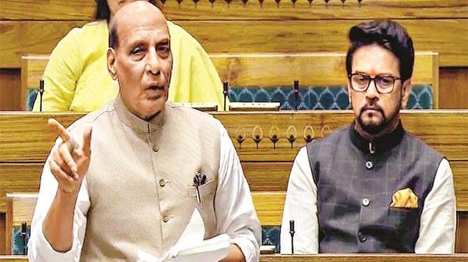 راج ناتھ سنگھ نے چین پر بحث کیلئے ادھیر رنجن چودھری کا چیلنج قبول کرلیا