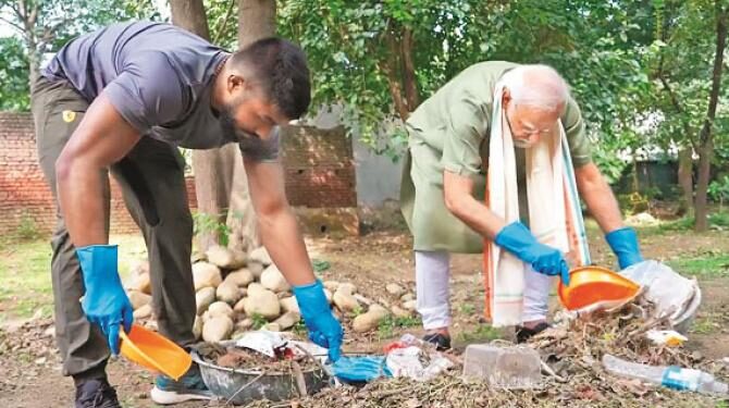 صفائی مہم کا جوش وخروش ،وزیر اعظم کی بہ نفس نفیس شرکت