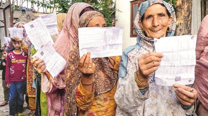 جموں کشمیر:دوسرے مرحلے میں ۵۴؍فیصد پولنگ