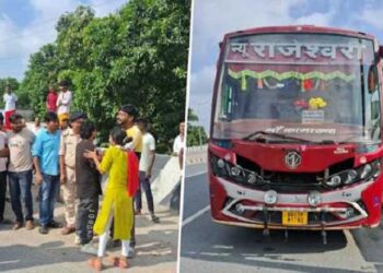 بہار: بس کے ڈرائیور کو اچانک دل کا دورہ پڑا مگرمرنے سے قبل۳۰؍مسافروں کو بچایا