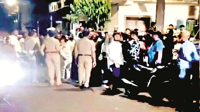 رتناگیری میں مسلم علاقے میں آر ایس ایس کی پریڈ، مقامی افراد پر نعرے بازی کا الزام